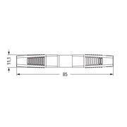 WAGO - Steckverbinder für steckbare Gebäudeinstallation Buchse m.Zugentlastungsge. 893-1022 − 50 Stück