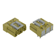 WAGO - Leiterplattensteckverbinder Stecker für Leiterplatten 770-873/011-000/073- 3-polig,hellgrün − 100 Stück