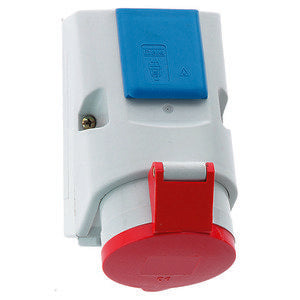 Bals Elektrotech - CEE-Steckdosen-Kombination (IEC 60309) Kombi-Wandsteckdose GT 107 16A 5p 400V 6h IP44