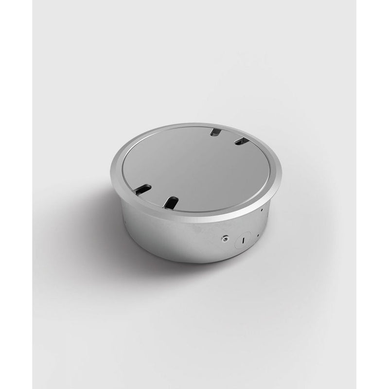 BS Bodensteckdosen - Geräteeinsatz für Unterflurmontage Bodensteckdose 9904A-4-3 3xSch,1x RJ45 2f