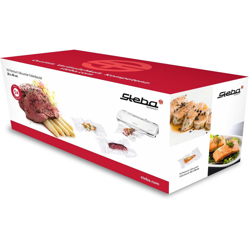 Steba - Folientasche für Laminiergerät Vakuumierbeutel 932400  (VE50) 28x40cm  − 1 Packung