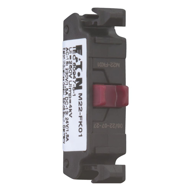 Eaton - Hilfsschalterblock Öffner-Kontakt M22-FK01 flach