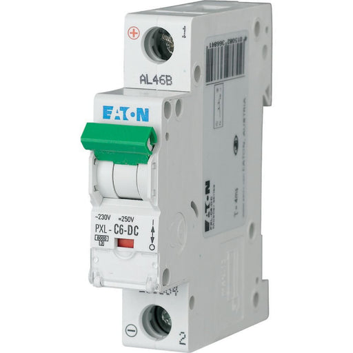 Eaton - Leitungsschutzschalter LS-Schalter m.Beschrift. PXL-C6-DC C 6A, 1p, Allstrom