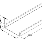 Niedax - Kabelrinne Kabelrinne RSUS 60.300 OV 60x300x3000mm − 3 Meter