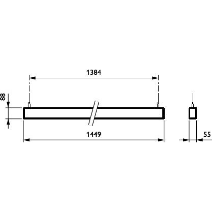 Philips Lighting - Pendelleuchte LED-Anbau/Pendelleuchte SP532P LED #62689800 TW