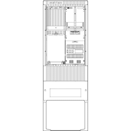ABN - Zähler-Komplettschrank Zähleranschlusssäule SZ175ZL1402 1 ZP Leerpl. 4pol