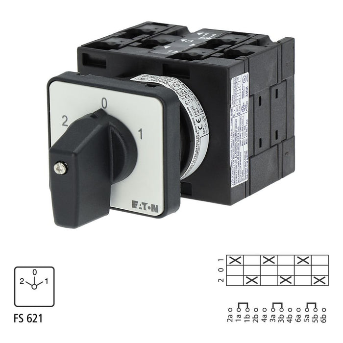 Eaton - Lastschalter Polumschalter T3-3-7/E 3pol.  − 1 Stück
