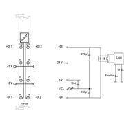 WAGO - Feldbus, Dez. Peripherie - Funktions-/Technologie-Modul Vor-/Rückwärtszähler 750-638 DC24V, 500Hz