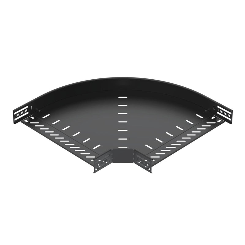 OBO Bettermann - Bogen für Kabelrinne Bogen 90° für Kabelrinne RB 90 640 FSK SW horizontal 60x400