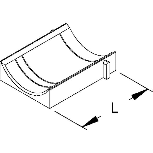 Rico - Gegenwanne für Bügelschelle Gegenwanne 20GWU-22 − 1 Stück by Rico
