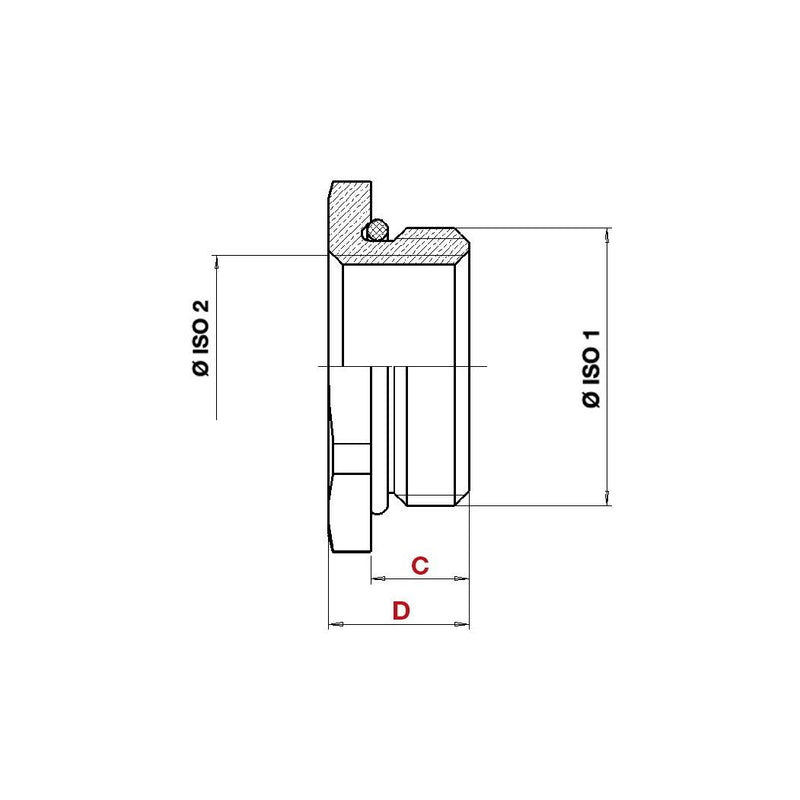 Plica - Erweiterungs-/Reduzierring Reduktion 916102633 M32/M16 − 20 Stück