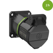 Walther Werke - CEE-Anbausteckdose (IEC 60309) CEE NEO Anbaudose FW512302SK schräg 1 6A 3P 2h