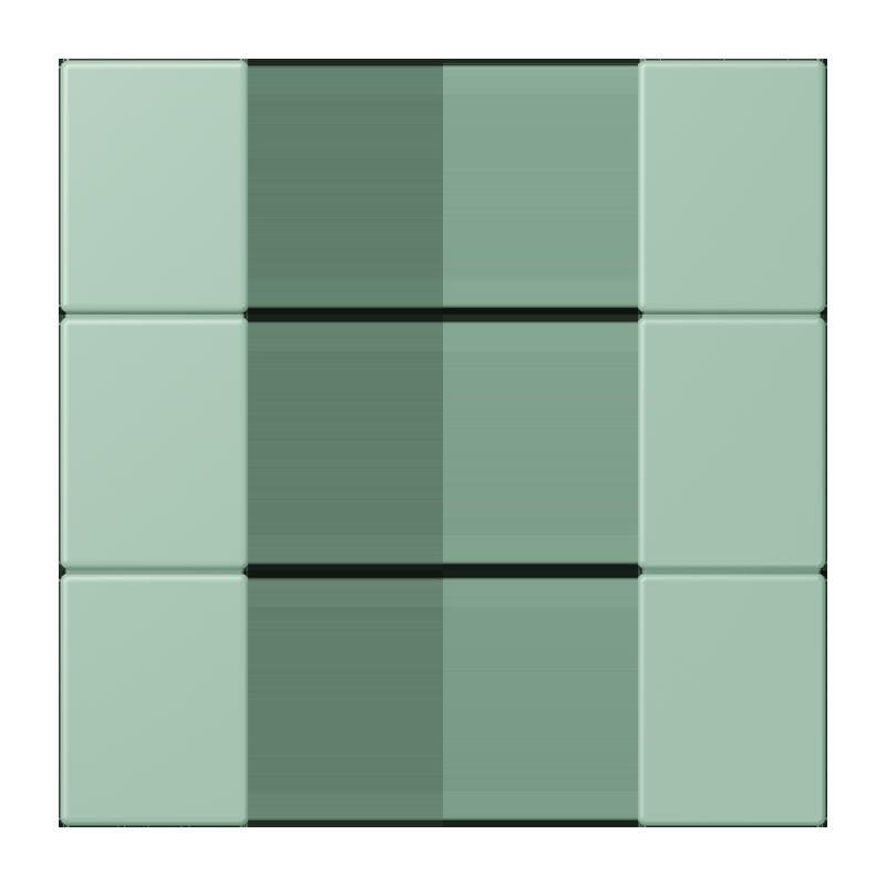 Jung - Abdeckung/Bedienelement für Installationsschalterprogramme Tastensatz 3fach LC 503 TSA 217 vert anglais clair