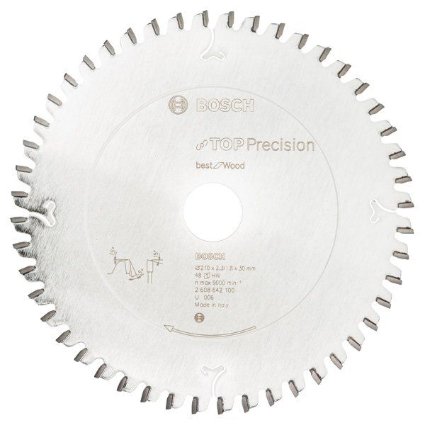 Bosch - Kreissägeblatt Top 2608642100 Precision Best for