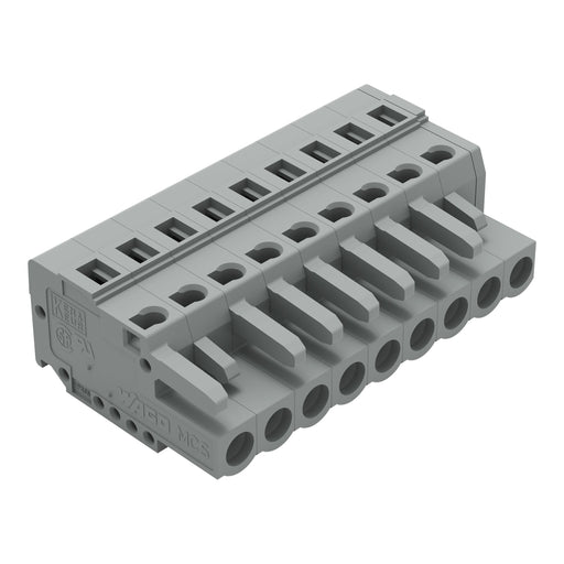 WAGO - Kabelsteckverbinder für Leiterplattensteckverbinder Federleiste 231-109/026-000 9pol., 5mm ger. − 50 Stück