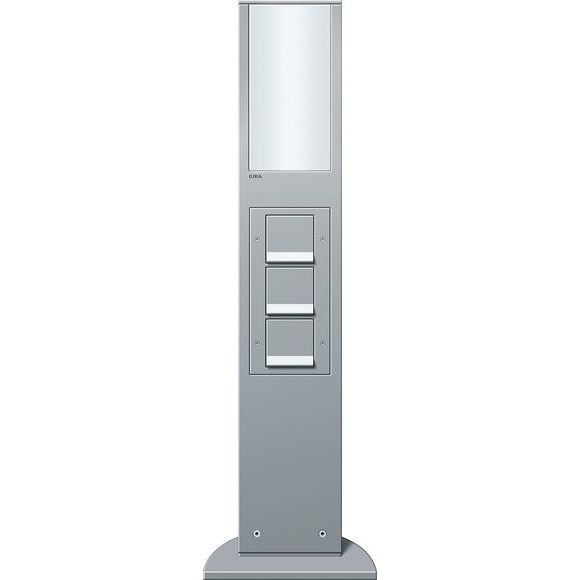 Gira - Licht-/Energiesäule Energiesäule alu 134226 +Leuchte+Geräte