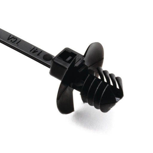 HellermannTyton - Kabelbinder T18RDP5 PA66 BK 500 100x2,5, schwarz − 500 Stück