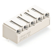 WAGO - Leiterplattensteckverbinder THR-Federleiste abgewink. 2092-3324/200-000 7,5mm,lichtgrau − 100 Stück
