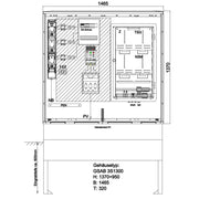 GSAB Elektrotechnik - Zähler-Komplettschrank Wandlermessung 09.W250.AR-01 Avacon 250A