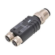 Ipf Electronic - Passiver Sensor-/Aktor-Verteiler (ohne Leitung) Verteiler, 19x56x19mm, 2x VK000058 M8 3polig M12 4polig