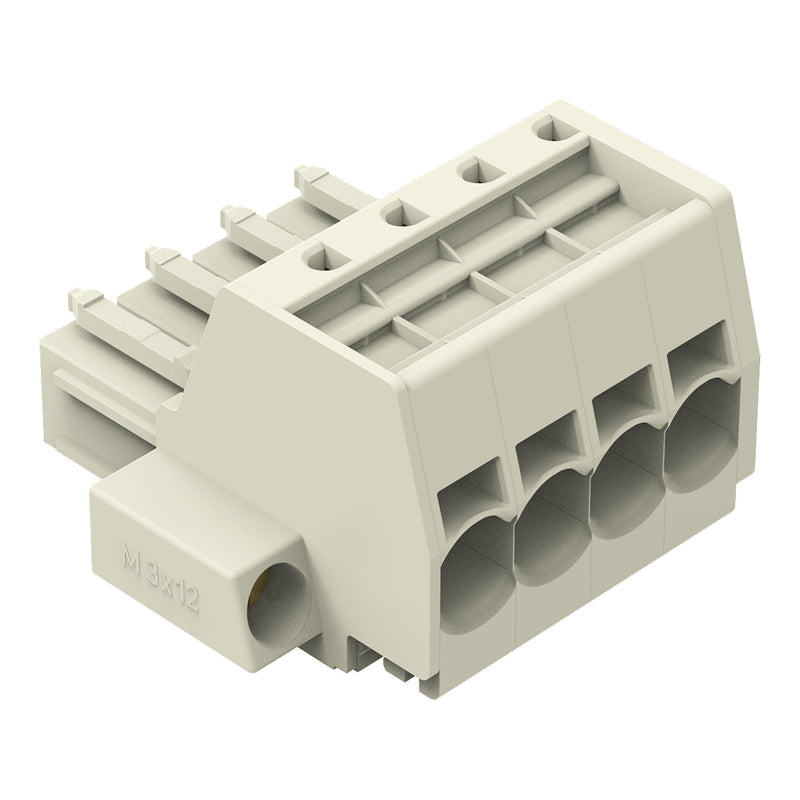 WAGO - Ein- und mehrpolige Klemmenleiste 1-Leiter-Federleiste 831-3104/107-000 CAGECLAMP,10mm²,lgr − 24 Stück