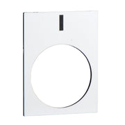 Schneider Electric - Bezeichnungsschild für Befehlsgeräte Symbolschild ZB2BY4980 sw (I) − 10 Stück