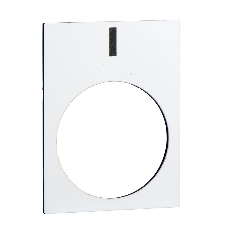 Schneider Electric - Bezeichnungsschild für Befehlsgeräte Symbolschild ZB2BY4980 sw (I) − 10 Stück