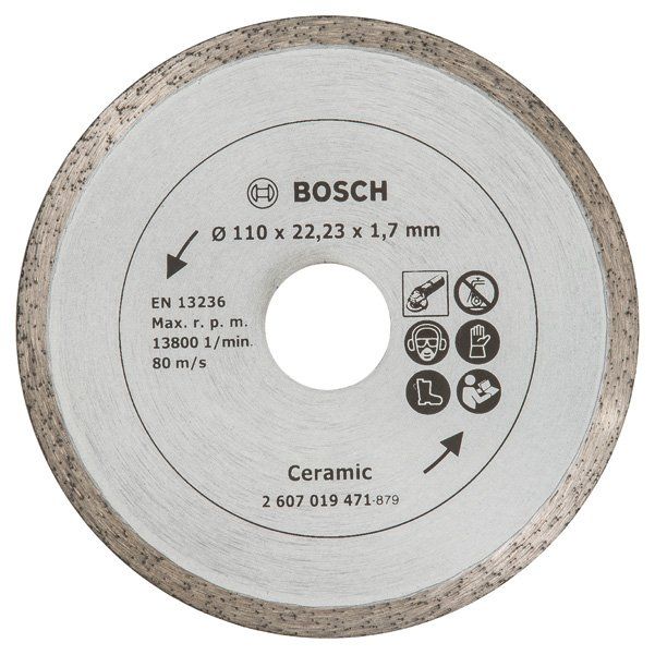 Bosch - Trenn-/Schleifscheibe Diamanttrennscheibe für 2607019471 Fliesen Durchmesser: