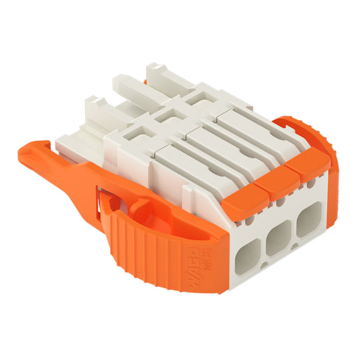 WAGO - Kabelsteckverbinder für Leiterplattensteckverbinder Federleiste 1-Leiter Hebel 2721-1103/037-000 Push-in Cage Clamp − 100 Stück