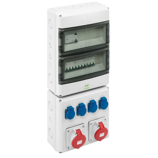 Spelsberg - CEE-Steckdosen-Kombination (IEC 60309) Steckdosenkombination STK 2824-K3232 grau, IP44, belüftet