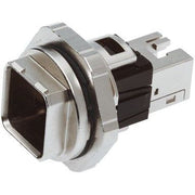 Harting - Rechtecksteckverbinder, Set (Industriesteckverbinder) Steckverbinder 09352250312 RJ45, IP67 Metall