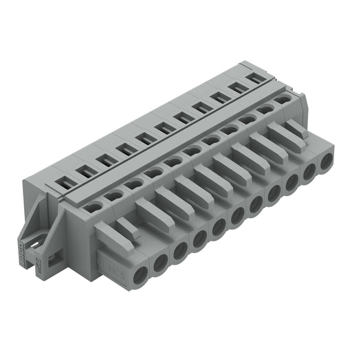 WAGO - Kabelsteckverbinder für Leiterplattensteckverbinder 1-Leiter-Federleiste 231-111/027-000 CAGECLAMP,2,5 mm²,gr − 25 Stück