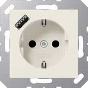 Jung - Steckdose SCHUKO Steckdose A 1520-18 A mit USB Typ A