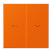 Jung - Abdeckung/Bedienelement für Installationsschalterprogramme Wippe 2fach m. Pfeilsymb. LC 995 P 224 orange (32080)