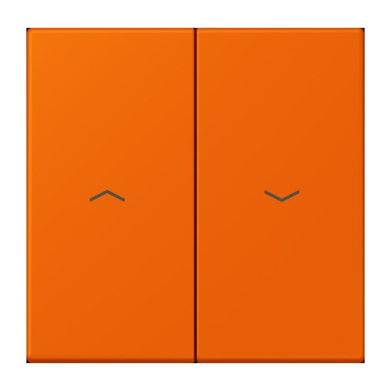 Jung - Abdeckung/Bedienelement für Installationsschalterprogramme Wippe 2fach m. Pfeilsymb. LC 995 P 224 orange (32080)