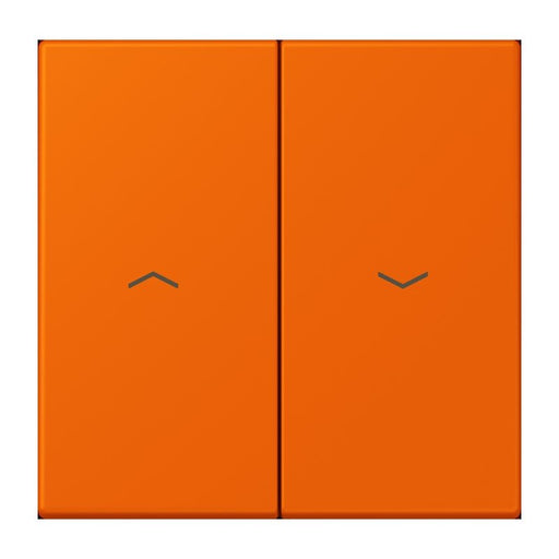 Jung - Abdeckung/Bedienelement für Installationsschalterprogramme Wippe 2fach m. Pfeilsymb. LC 995 P 224 orange (32080)