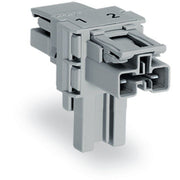 WAGO - Kompaktverteiler für steckbare Gebäudeinstallation T-Verteiler 2-polig 770-1601 Kod. B,grau − 50 Stück