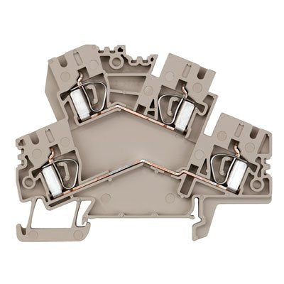 Weidmüller - Durchgangs-Reihenklemme Klemme ZDK 4-2 EL Zugfederanschl.,4mm² − 50 Stück
