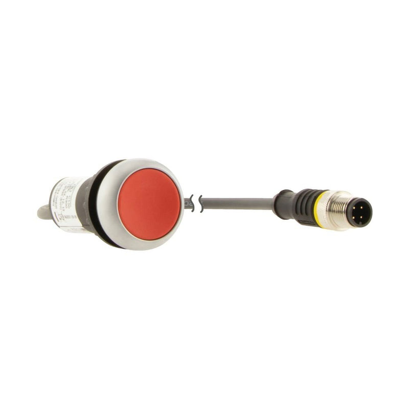 Eaton - Drucktaster, Komplettgerät Drucktaste flach tastend C22-D-R-K01-P1 1Ö 4polig 0.2m rot
