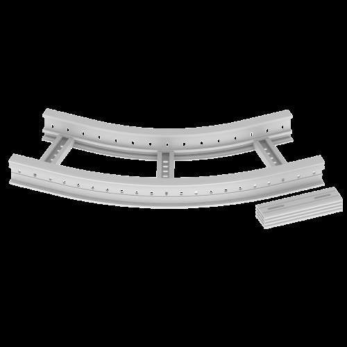 Unex - Bogen für Kabelleiter Flachbogen 45 Grad 67317-04 85x300 R600 U23X − 1 Stück by Unex
