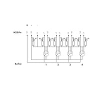 WAGO - Passiver Sensor-/Aktor-Verteiler (ohne Leitung) M12-Sensor-/-Aktorbox 757-145 4-fach,5-polig − 1 Stück