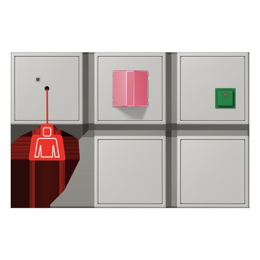 Jung - Behindertenelement für Installationsschalterprogramme Notrufset mit USV NRS LC 0834-2 205