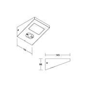 Brumberg Leuchten - Decken-/Wandleuchte LED-Solarwandleuchte 65291103 3000K, graphit