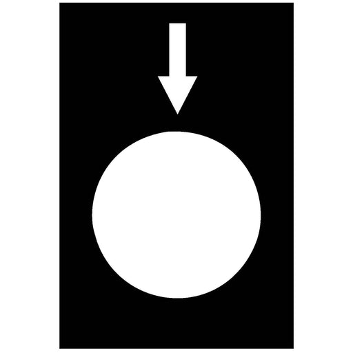 Schneider Electric - Bezeichnungsschild für Befehlsgeräte Symbolschild ZB2BY2954 sw − 10 Stück