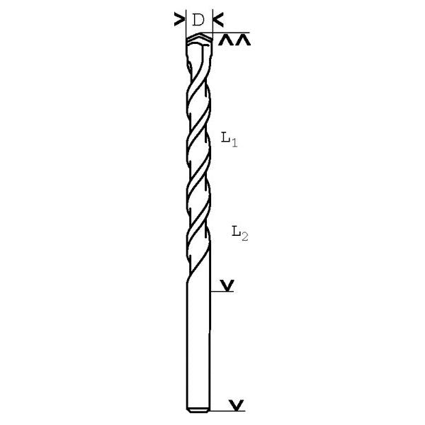 Bosch - Bohrer Betonbohrer CYL-3, 5 x 50 2608597715 x 85 mm d 4,5 mm