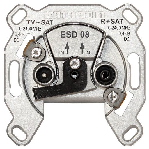 Kathrein - Antennensteckdose SAT-Steckdose 2fach ESD 08 Einzeldose, Twin − 1 Stück by Kathrein
