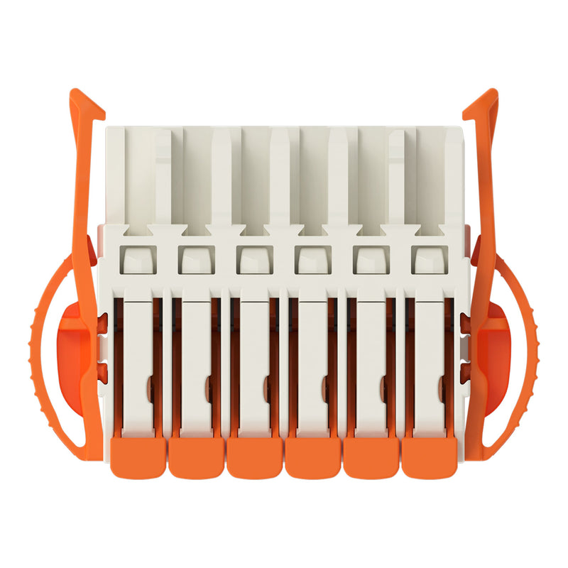 WAGO - Kabelsteckverbinder für Leiterplattensteckverbinder Federleiste 1-Leiter Hebel 2721-1106/037-000 Push-in Cage Clamp − 50 Stück