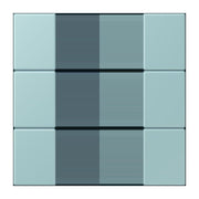 Jung - Abdeckung/Bedienelement für Installationsschalterprogramme Tastensatz 3fach LC 503 TSA 214 ceruleen clair