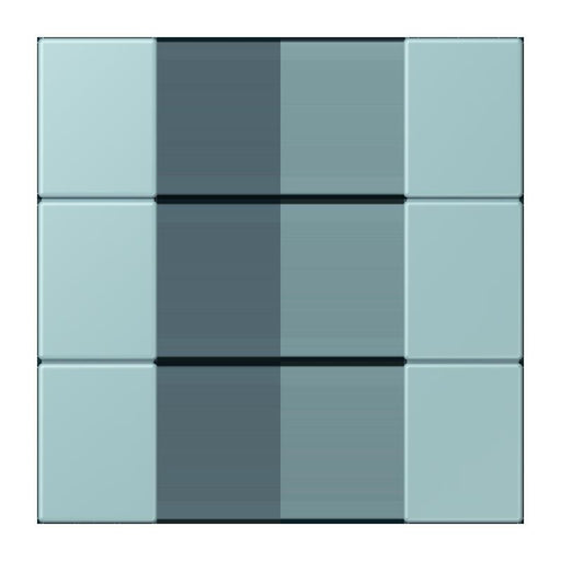 Jung - Abdeckung/Bedienelement für Installationsschalterprogramme Tastensatz 3fach LC 503 TSA 214 ceruleen clair