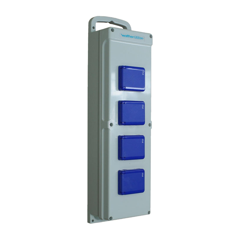 Walther Werke - CEE-Steckdosen-Kombination (IEC 60309) Steckdosenleiste 6500004 4xSchutzk